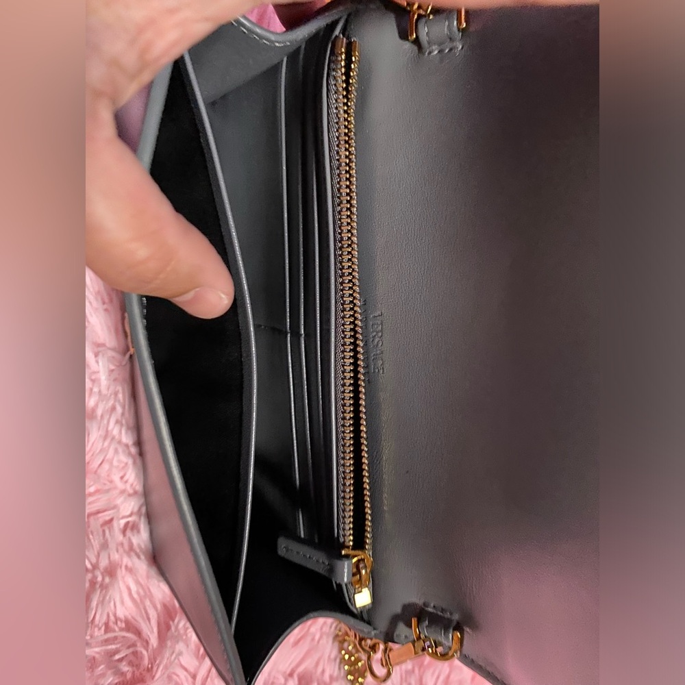 Authentic Versace Greca Goddess Leather Wallet On… - image 6